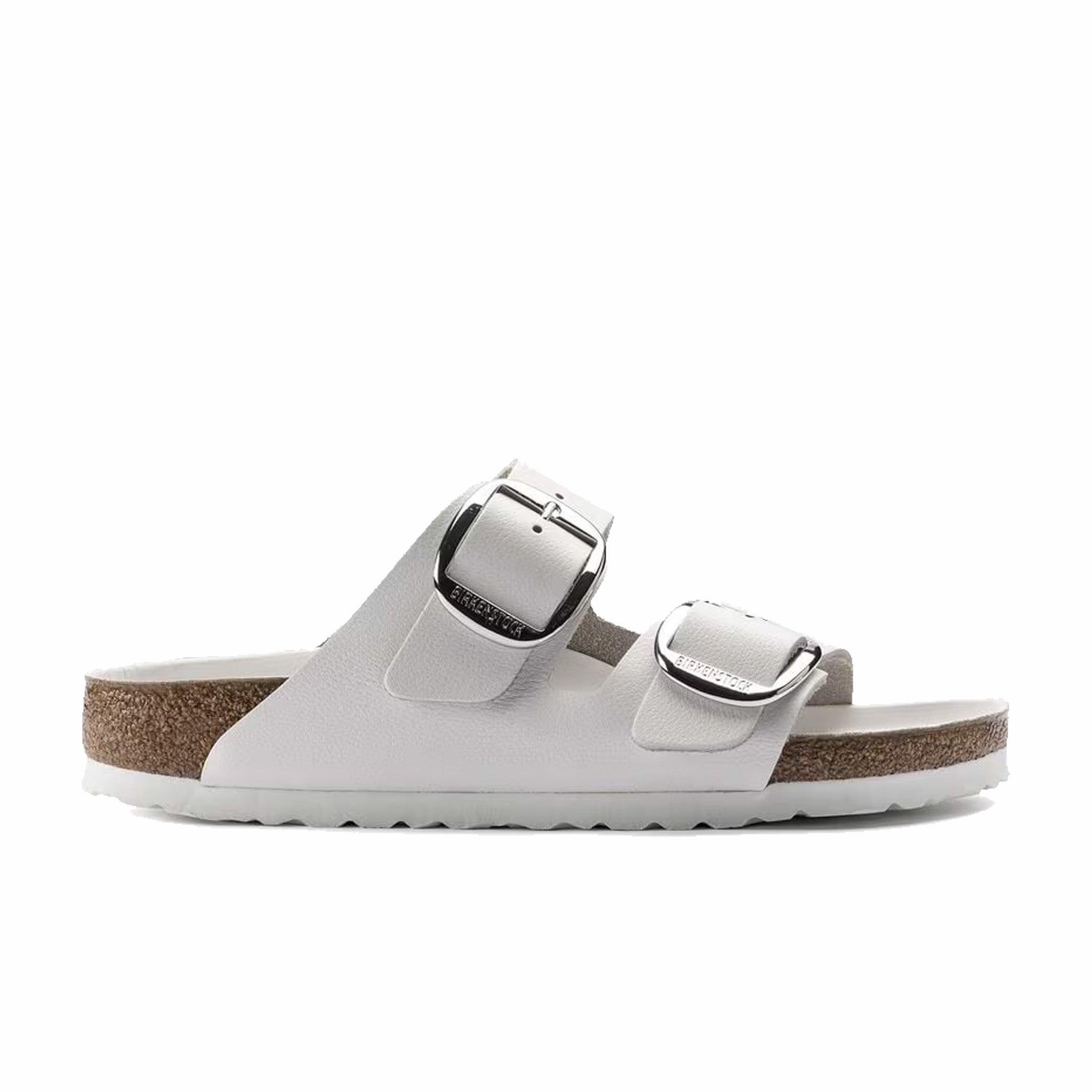 Birkenstock Arizona Big Buckle Sandals - White Leather