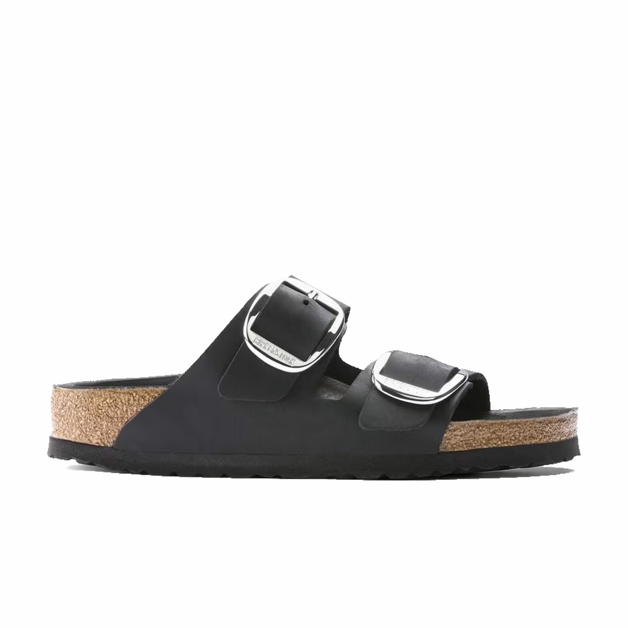 Birkenstock Arizona Big Buckle Sandals - Black Leather