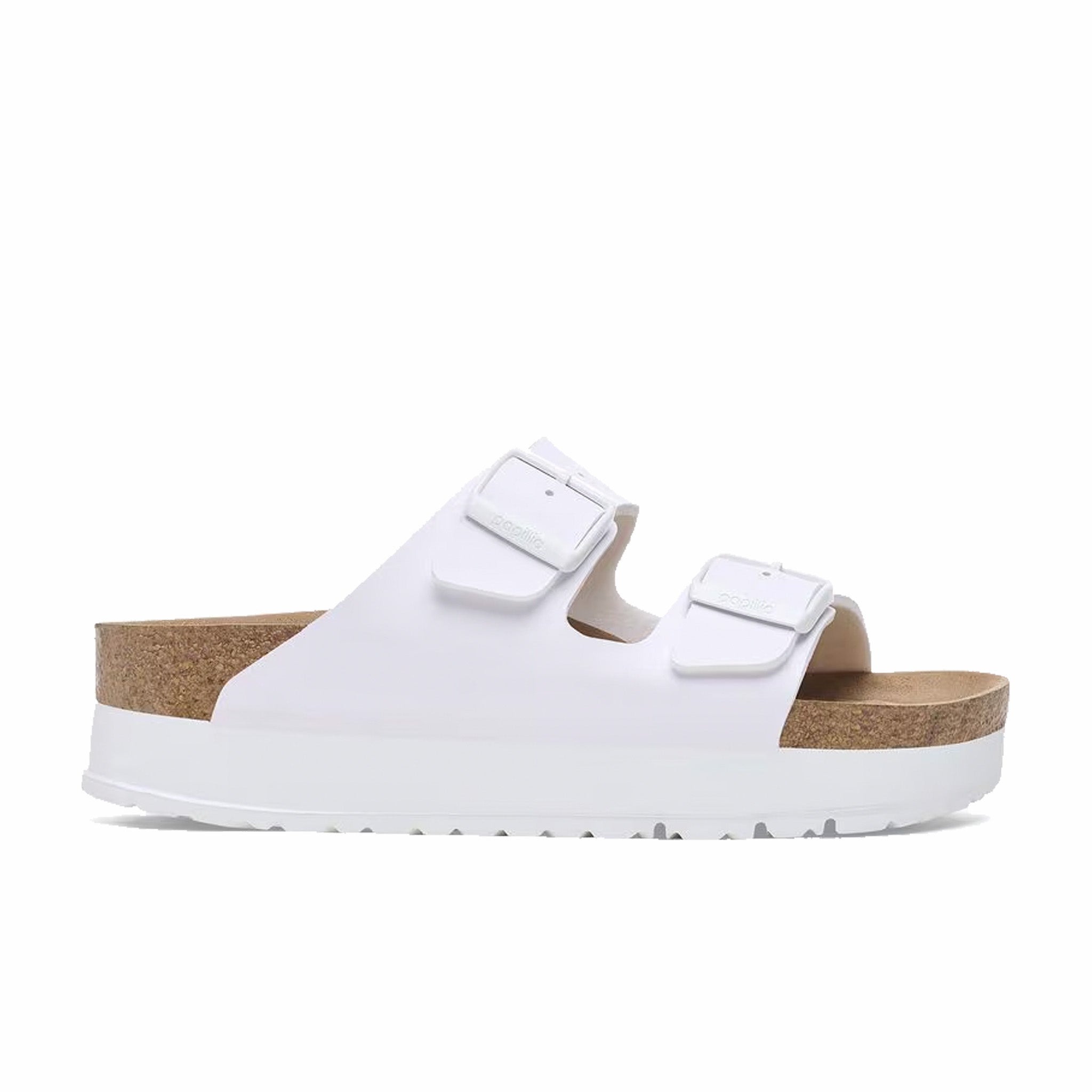Birkenstock Arizona Flex Platform Sandals - Narrow White