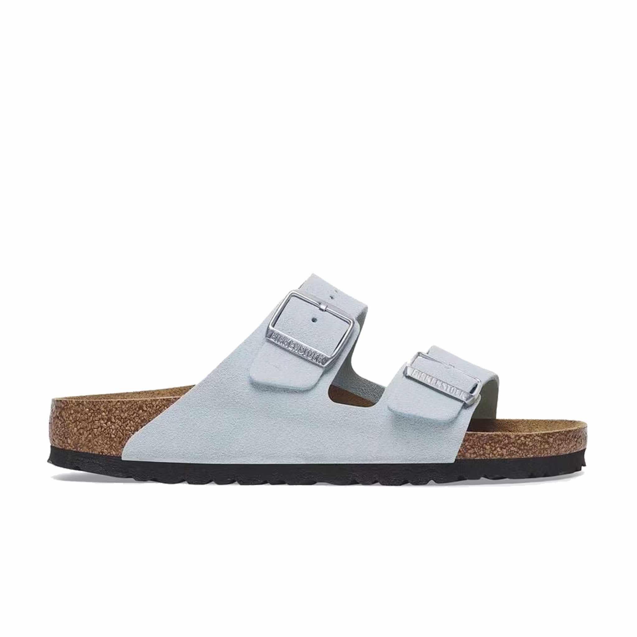 Birkenstock Arizona Suede Sandals - Narrow Fit Baby Blue