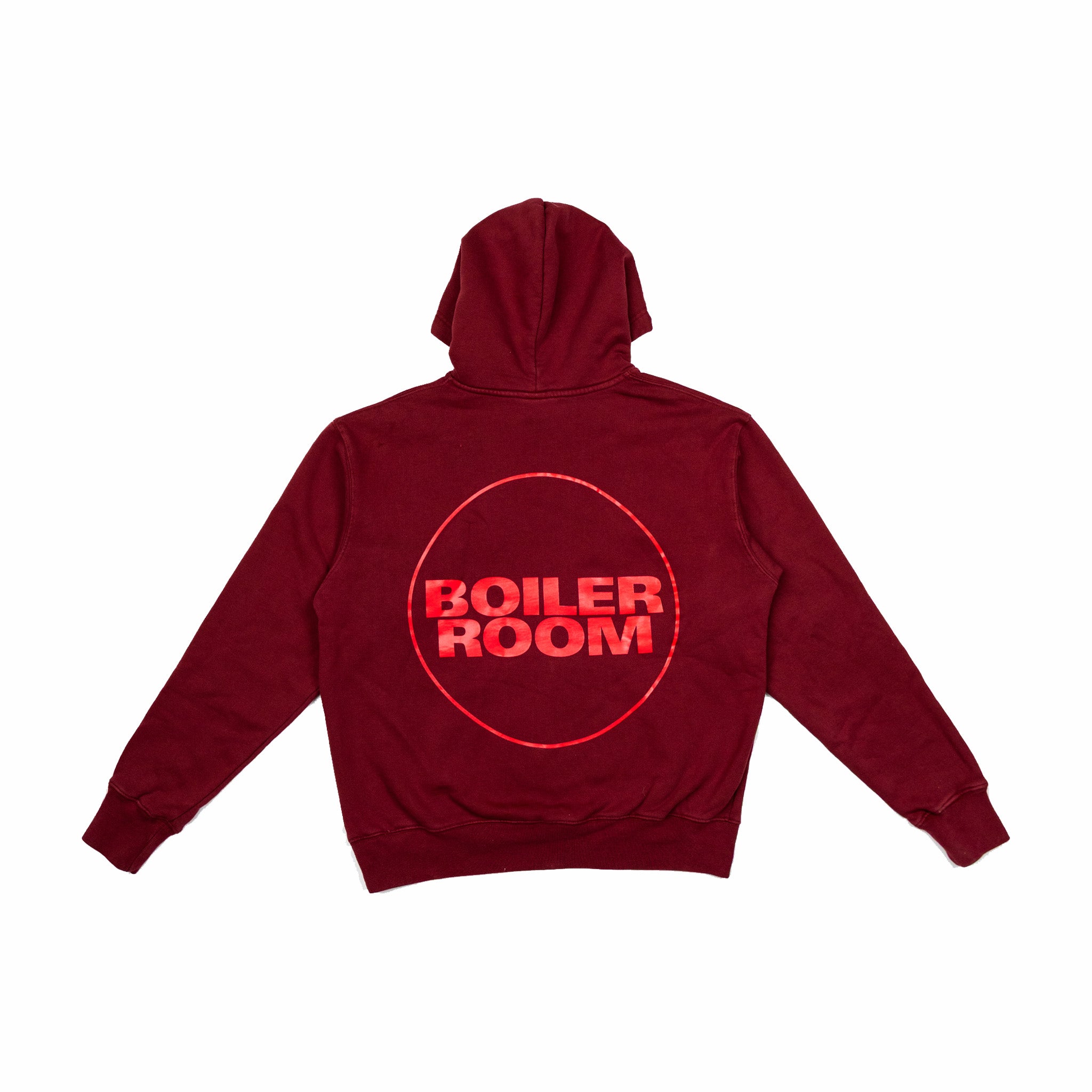 Boiler Room Core Logo Hoodie in Oxblood