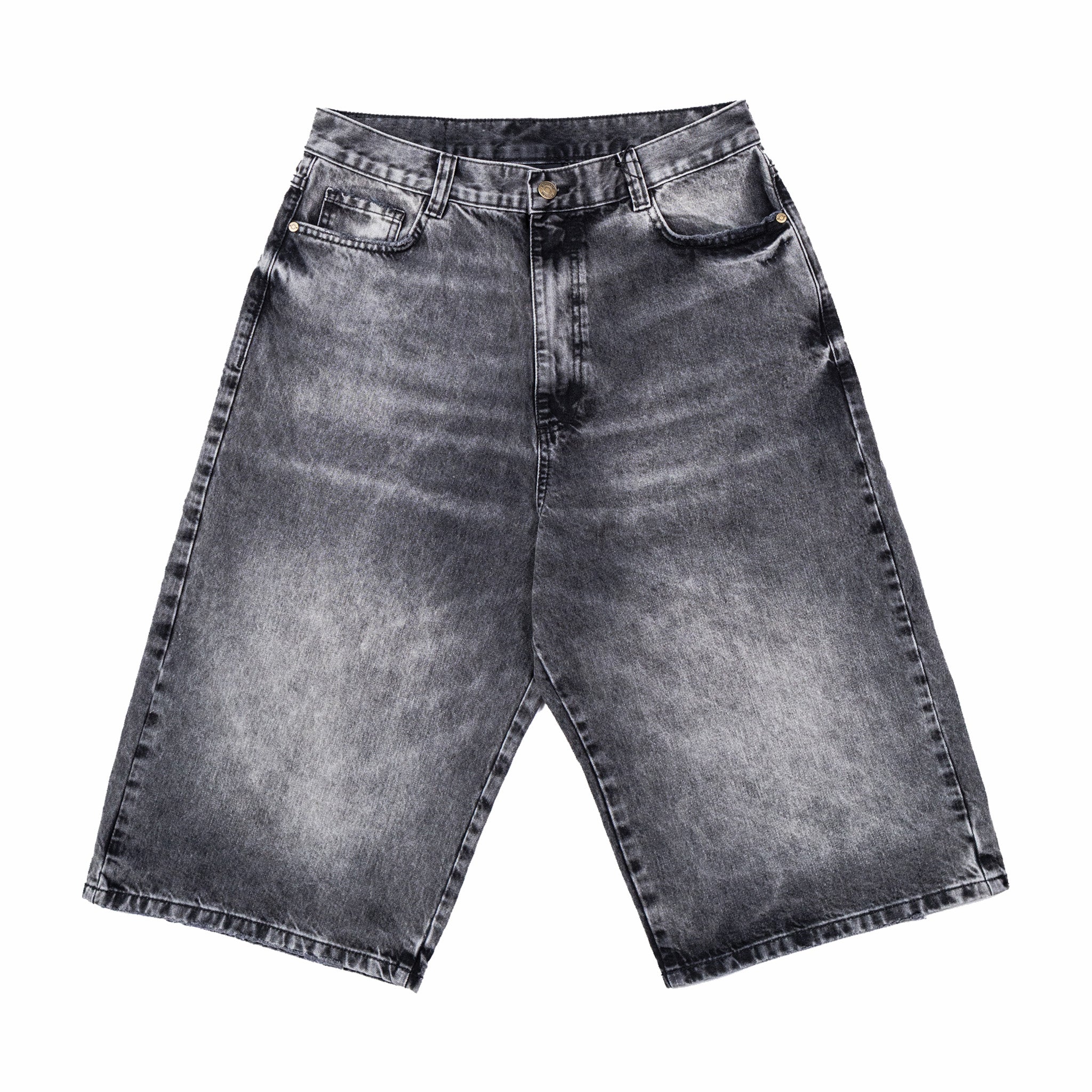 Boiler Room Black Denim Shorts for Men