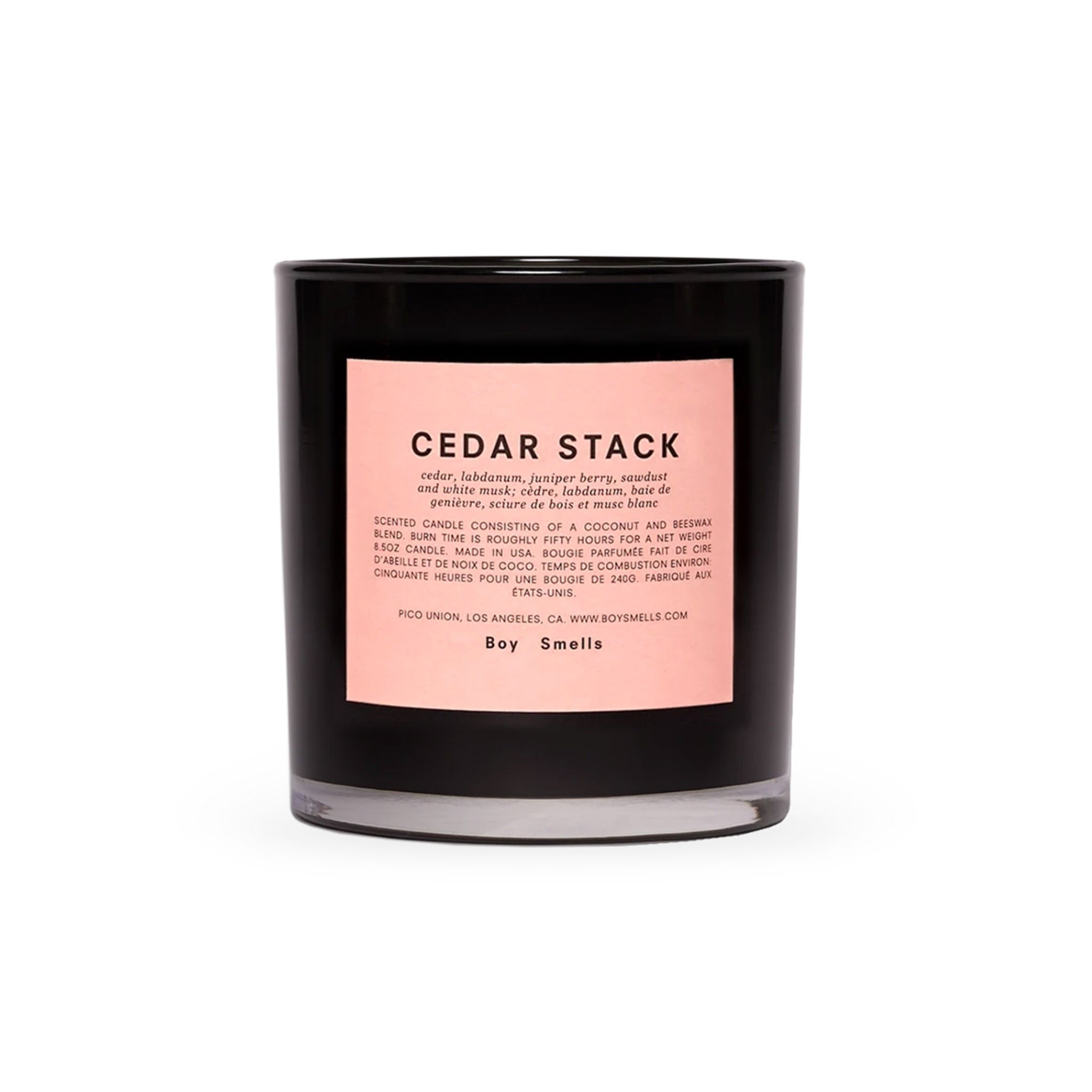 Boy Smells Cedar Scented Candle