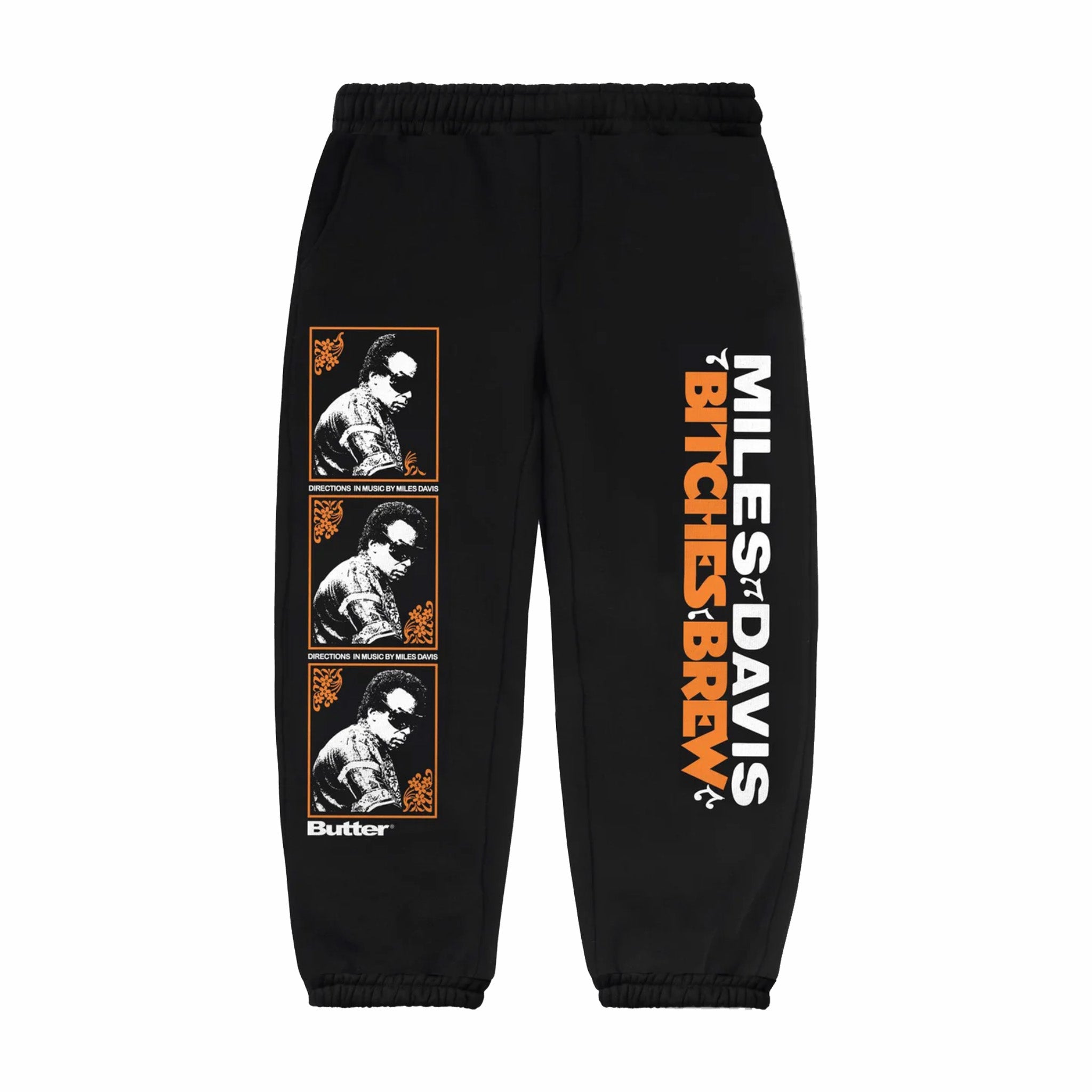 Butter Goods Miles Davis Sweatpants - Black Bitches Brew